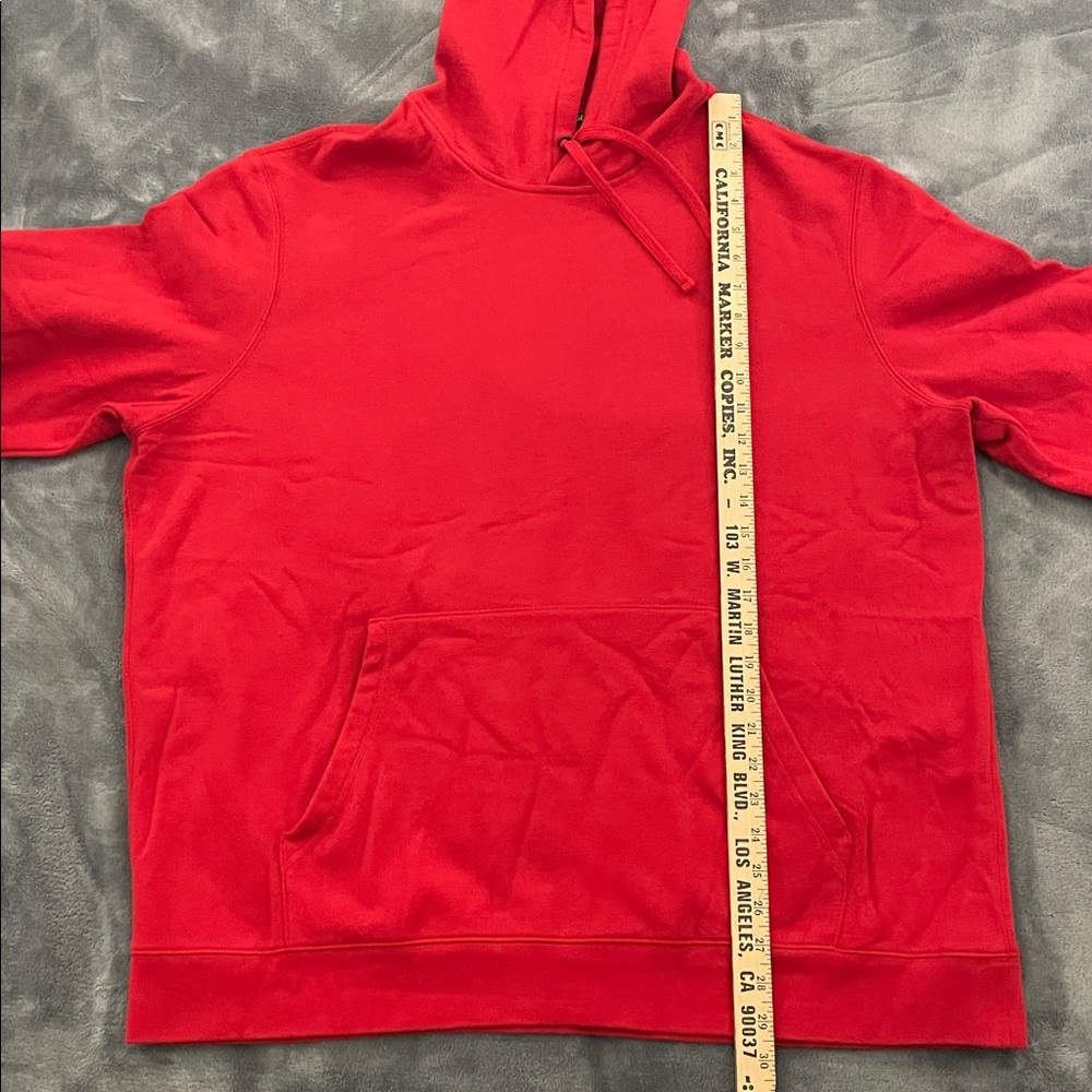 Tek Gear Men's Bold Red Hoodie Sweater - Picture 3 of 4